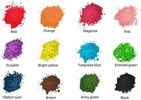 Kravat toz boya, 12 Renk Boya Paketleri, Renkli Toz Paketleri Parlak Kumaş Boyası, kravat Boya Parti malzemeleri