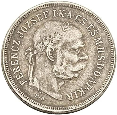 Avrupa Gümüş Sikke Macaristan Gümüş Dolar 1900 5 Corona Gümüş Sikke Joseph I hatıra parası Gümüş Yuvarlak Kopya Hatıra
