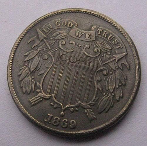 İki Cent 1869 Kopya Paraları COPYCollection Hediyeler