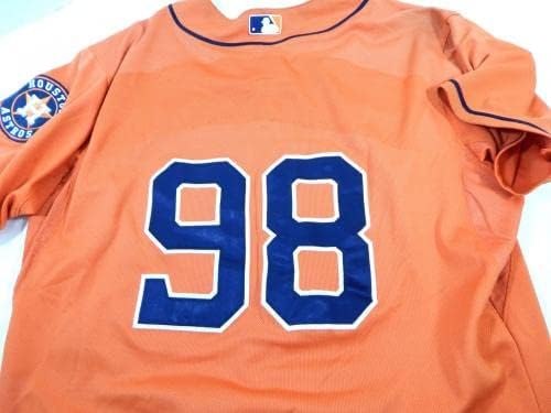 2013-19 Houston Astros 98 Oyun Kullanılmış Turuncu Forma İsim Plakası Kaldırıldı 48 DP25548 - Oyun Kullanılmış