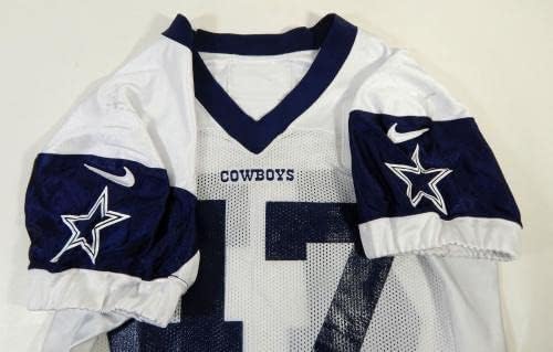 2018 Dallas Cowboys 47 Oyunu Verilen Beyaz Antrenman Forması 48 99-İmzasız NFL Oyunu Kullanılmış Formalar