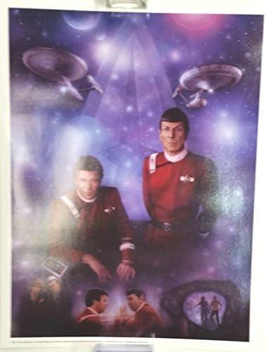 Star Trek Lito / Kirk ve Spock ile Poster Arkadaşlar 13 x 17 inç