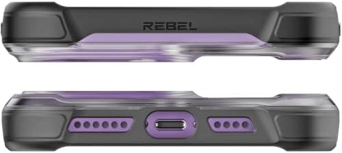 REBEL Phone Clear Case for iPhone 14 Pro Max [Buzlu Seri Gen-4] Güçlü MagSafe Uyumlu, Yarı Saydam, Mat Doku, Koruyucu