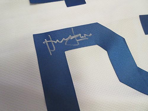 Harrison Ford Branch Rickey İmzalı Los Angeles Dodgers Beyaz Forma W/KANITI, Harrison'ın Bizim için İmzaladığı Resim,