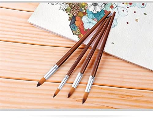 HNKDD 13 adet Sanatçı boya fırçası Seti Naylon ahşap saç Uzun Saplı Boyama Fırçası Yağ Akrilik Suluboya Sanat Malzemeleri