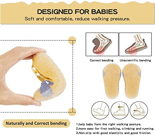 SEBELLST Bebek Erkek Bebek Çorap Ayakkabı Kaymaz Kauçuk Taban Kaymaz ev terliği Hafif Elastik İlk Yürüyüş Yürümeye