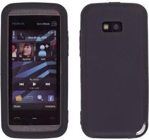 Nokia 5530 için Kablosuz Çözümler Siyah Silikon Jel Kılıf