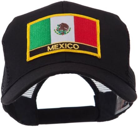Kuzey ve Güney Amerika Bayrağı Mektubu Yamalı file şapka