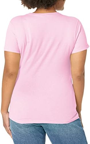 Hanes Kadın Mükemmel T Kısa Kollu tişört, Kadın Crewneck Tişört, Kadın Kısa Kollu Pamuklu Tişört