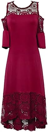 Yaz elbisesi Kadınlar için 2023 Artı Boyutu Bayanlar Seksi Fırfır Straplez Ekleme Dantel Ekleme Kısa Kollu Tank Elbise