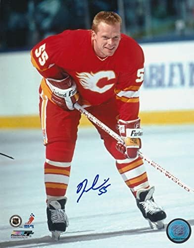 Ken Sabourin Calgary Flames Eylemi 8x10 İmzalı-İmzalı NHL Fotoğrafları