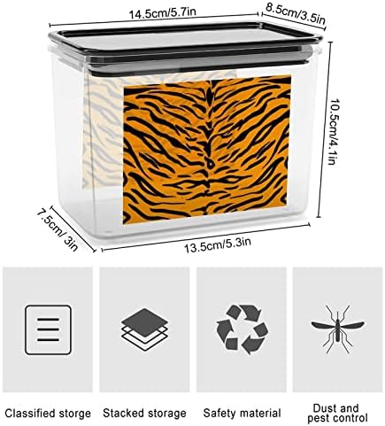 Kaplan Cilt Desen Saklama Kapları şeffaf plastik kapaklı kutu Yeniden Kullanılabilir Kutuları Mutfak Tahıl Aperatifler